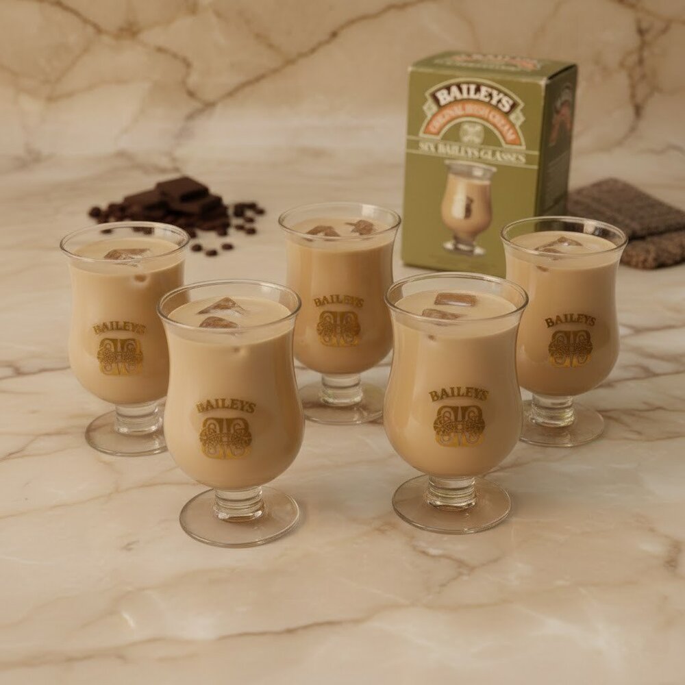Baileys Six Baileys Glasses in the Original Box